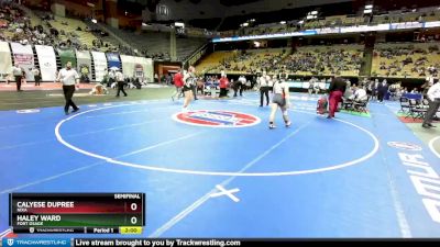 155 Class 2 lbs Semifinal - Calyese Dupree, Nixa vs Haley Ward, Fort Osage