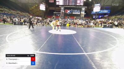 132 lbs Cons 64 #2 - Evan Thompson, New Jersey vs Cale Stonitsch, Illinois