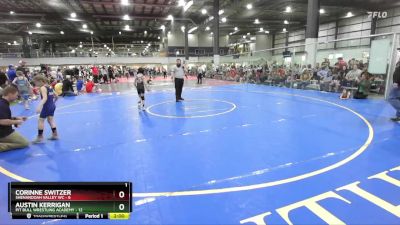 60 lbs Round 4 (6 Team) - Austin Kerrigan, PIT BULL WRESTLING ACADEMY vs Corinne Switzer, SHENANDOAH VALLEY WC