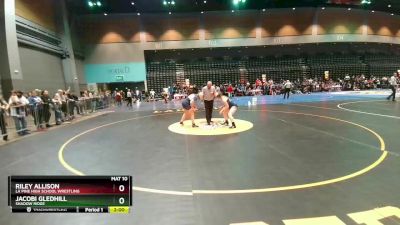 145 lbs Quarterfinal - Jacobi Gledhill, Shadow Ridge vs Riley Allison, La Pine High School Wrestling