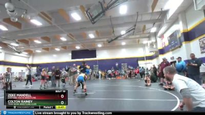 66 lbs Quarterfinal - Zeke Mandell, Eastside Youth Wrestling vs Colton Rainey, Team Bear Wrestling Club