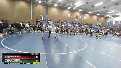 160 lbs Champ. Round 1 - Wilson Thomas, Champions Wrestling Club vs Westin Simpson, Wasatch