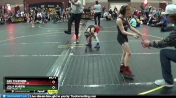 60 lbs Quarterfinals (8 Team) - Axe Tompkins, Backyard Brawlers vs Julia Martin, Steel Valley