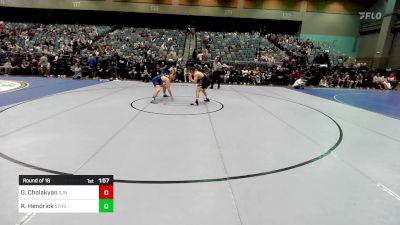 157 lbs Round Of 16 - Grigor Cholakyan, St John Bosco vs Kash Hendrick, South Tahoe