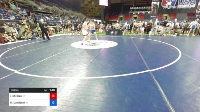 195 lbs Rnd Of 32 - Isaac McGee, Utah vs Kaden Lambert, Indiana