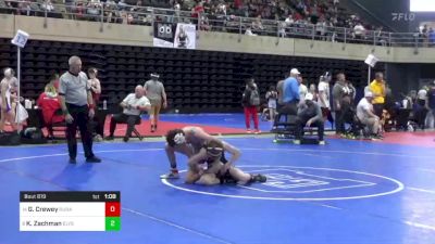 115 lbs Consi Of 8 #1 - Gabriel Crewey, Rural Retreat, VA vs Kaden Zachman, Elysburg, PA