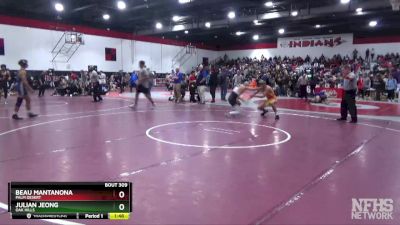 152 lbs Semifinal - Beau Mantanona, Palm Desert vs Julian Jeong, Oak Hills