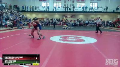 150 lbs Semifinals (8 Team) - Jayden Drummond, Sussex Central H S vs Sam Munch, Salesianum