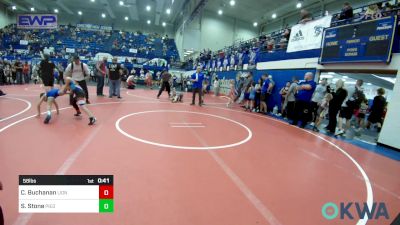 58 lbs Consi Of 4 - Cayson Buchanan, Lions Wrestling Academy vs Slade Stone, Piedmont