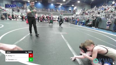 60 lbs Semifinal - Koen King, Miami Takedown Club vs Callan Carson, Salina Wrestling Club