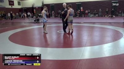 Junior-2 lbs Round 2 - Elliot Hurley, Indee Mat Club vs Carson Menehan, Sarbacker Wrestling Academy