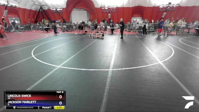 92 lbs Quarterfinal - Lincoln Swick, WI vs Jackson Marlett, IL