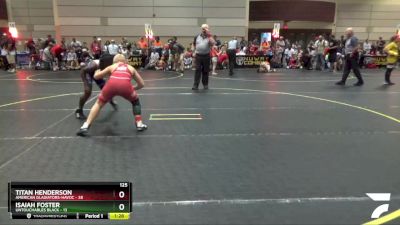 125 lbs Semis & 1st Wrestleback (8 Team) - Titan Henderson, American Gladiators-Havoc vs Isaiah Foster, Untouchables Black