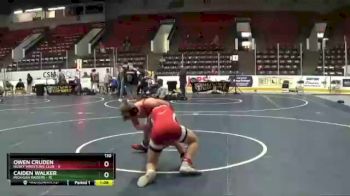 130 lbs Round 4 (6 Team) - Caiden Walker, Michigan Raiders vs Owen Cruden, Husky Wrestling Club