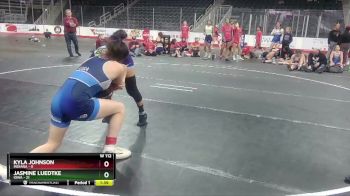 W 112 lbs Round 3 (3 Team) - Kyla Johnson, Indiana vs Jasmine Luedtke, Iowa