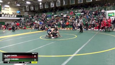 132 lbs Quarterfinal - Blake Cancel, ELYRIA vs Jaiden Sarabia, WHITMER