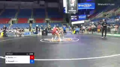 57 kg Rr Rnd 1 - Jakason Burks, MWC Wrestling Academy vs Codi Russell, Blue Ridge RTC