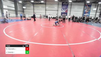 80 lbs Final - Marcarlo Mannello, NY vs Joseph Colardo, RI