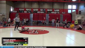 12U - 86 lbs Round 2 (4 Team) - Cannon Gregg, Alexander City Youth Wrestling - 12U vs Braylen Johnson, Stronghold - 12U