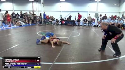 92 lbs Semis & 3rd Wb (16 Team) - Rowdy Angst, Missouri Red vs Alesandro Restrepo, New York