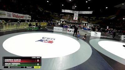 77 lbs Cons. Semi - Nixon Herrera, Orange County RTC vs Andrew Garcia, Rough House Wrestling