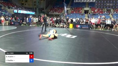 145 lbs Rnd Of 64 - Orrin Kuehn, Nebraska vs Isaac Padilla, California