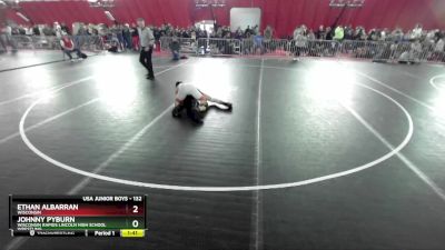 132 lbs Champ. Round 1 - Ethan Albarran, Wisconsin vs Johnny Pyburn, Wisconsin Rapids Lincoln High School Wrestling