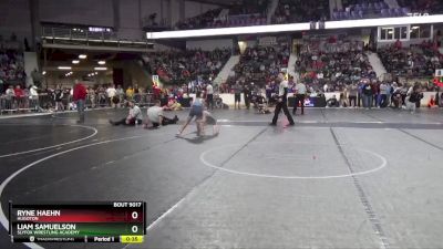 80 lbs Cons. Round 2 - Liam Samuelson, SlyFox Wrestling Academy vs Ryne Haehn, Hugoton