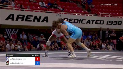 55 kg Round 2 - Jacarra Winchester, Titan Mercury Wrestling Club vs Jenna Burkert, Army (WCAP)