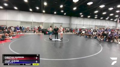 195 lbs Quarterfinals (8 Team) - Christian Davidson, California Gold vs Colby LeJeune, Georgia Blue