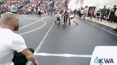 80 lbs Quarterfinal - Maximus Carter, R.A.W. vs Maddox Rasavong, Pocola Youth Wrestling