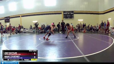 138 lbs 1st Place Match - Joey Buttler, Whiteland Wrestling Club vs Reese Courtney, Center Grove Wrestling Club