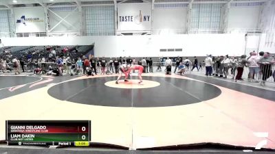 160 lbs Semifinal - Gianni Delgado, Saratoga Wrestling Club vs Liam Dakin, Club Not Listed