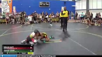 46 lbs Round 1 (6 Team) - Nolan Gatt, Backyard Brawlers vs Mason Wade, The Funky Singlets Teal