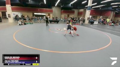 71 lbs Round 3 - Kinsler Brown, Amped Wrestling Club vs Micah Meurer, Omada Kitrinos Wrestling Club