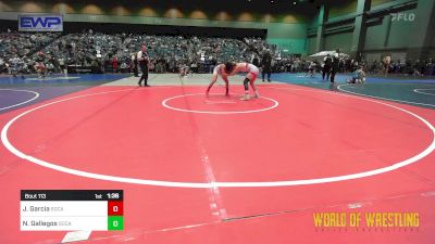 126 lbs Consi Of 8 #1 - Josue Garcia, Socal Grappling Club vs Noah Gallegos, Socal Grappling Club