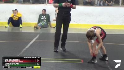 49 lbs Cons. Round 3 - Conor Dolan, Clio WC vs Cal Beardslee, Real Life Christian Academy