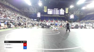 126 lbs Cons 32 #1 - Kolten Barker, Ohio vs Isaiah Schaefer, Indiana