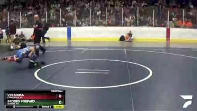 55 lbs Semifinal - Vin Borsa, Cassopolis WC vs Brooks Poupard, Dundee WC