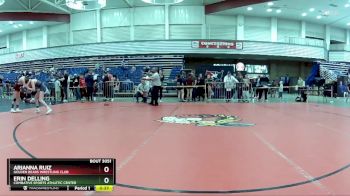 127 lbs Round 2 - Arianna Ruiz, Golden Bears Wrestling Club vs Erin Delling, Combative Sports Athletic Center