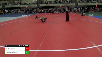 75 lbs Semifinal - Harper Hamacher, Grynd Wrestling vs Brendan Henderson, LAW