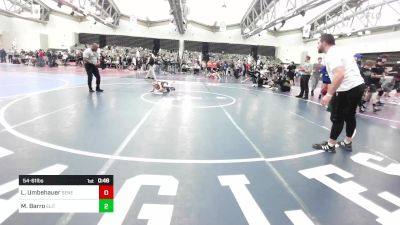 54-61 lbs Semifinal - Lilie Umbehauer, Seneca vs Mia Carmela Barro, Elite Wrestling Academy