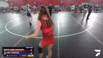 100 lbs Round 5 - Kaelie Mabie-Wangerin, WI vs Brooke Corrigan, WI