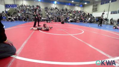 49 lbs Round Of 16 - Killian Harbaugh, Black Fox Wrestling Club vs Colton Fort, Wyandotte Youth Wrestling