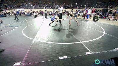 98 lbs Quarterfinal - Blake Taylor, Sallisaw Takedown Club vs Maddy Mauzey, Newkirk Takedown