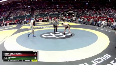 D3-126 lbs Semifinal - C.J. Graham, Fairland vs Riley Greathouse, Waynedale