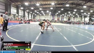 130 lbs Rd# 6- 9:00am Saturday Final Pool - Jacob De La Torre, Ranger WC vs Riley Watts, Iowa Black