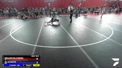 100 lbs Cons. Round 3 - William Du Chemin, WI vs Eli Schultz, MN