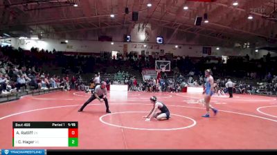 145 lbs Quarterfinal - Cohen Hager, Greenfield-Central vs Asher Ratliff, Columbus North