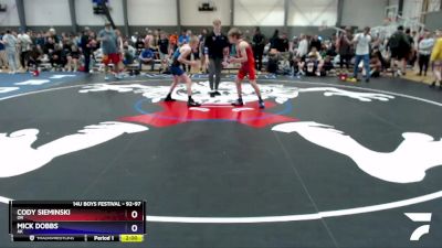 92-97 lbs Round 4 - Cody Sieminski, OR vs Mick Dobbs, AK